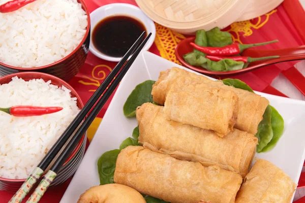 Assortment of asia food — Stock Photo, Image