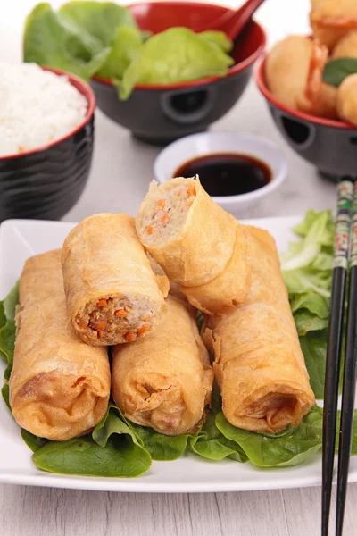 Fried spring roll — Stock Photo, Image