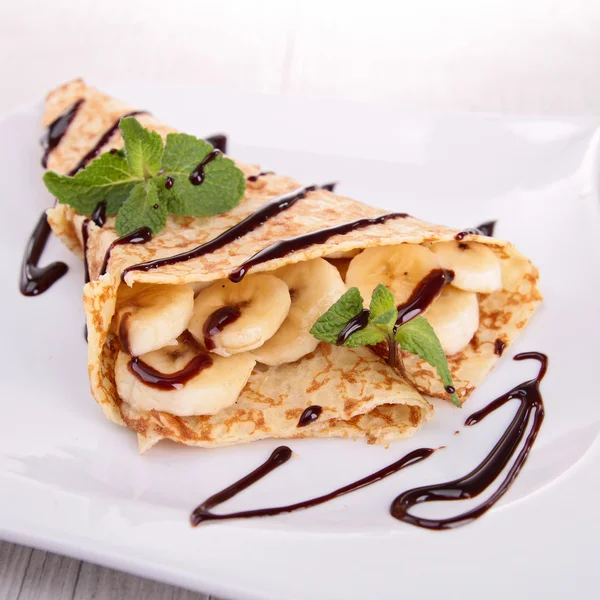 Banana pancake — Stock Photo, Image