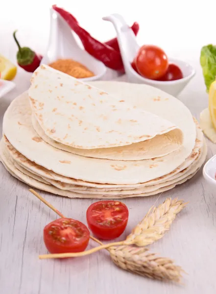 Tortilla de farinha — Fotografia de Stock