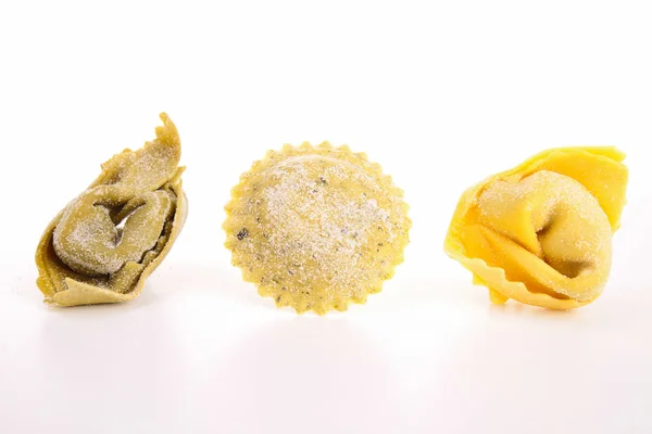 Sortiment av rå italiensk pasta — Stockfoto