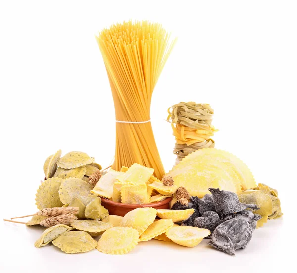 Assortment of raw pasta — Stock Photo, Image