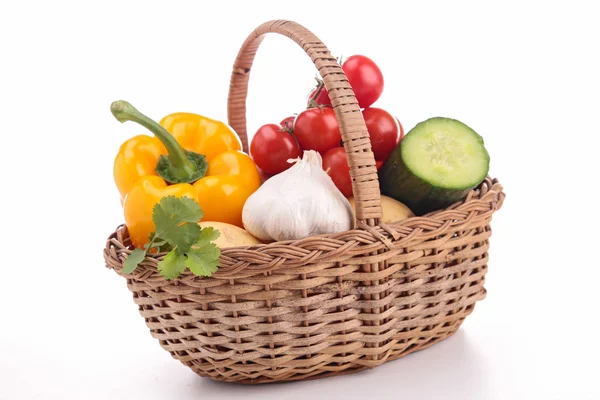 Basket with vegetables — Stock Photo, Image