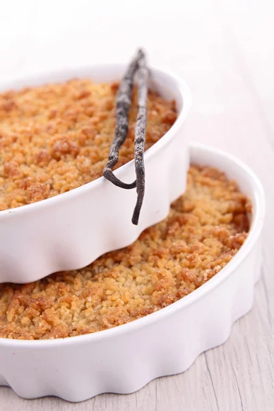 Crumble de maçã — Fotografia de Stock