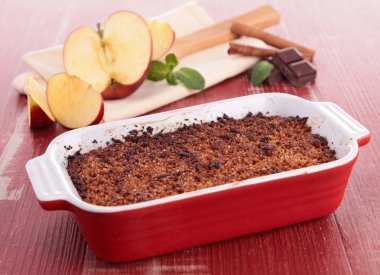 çikolata ve elma kek