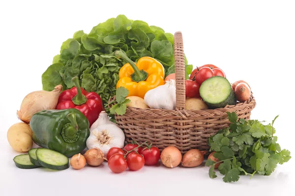 Montón de verduras frescas crudas — Foto de Stock