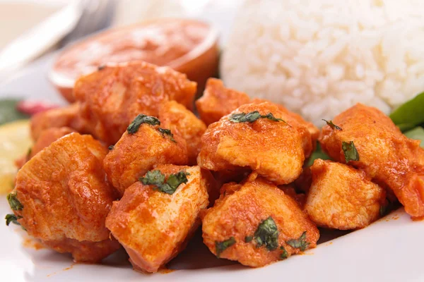 Meat cooked with curry — Stock Photo, Image