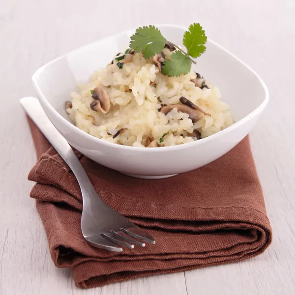 Pilzrisotto — Stockfoto