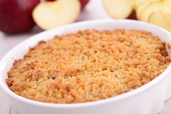 Crumble de maçã — Fotografia de Stock