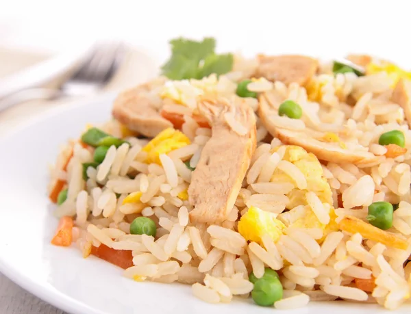 Chicken fried rice — Stock Photo, Image