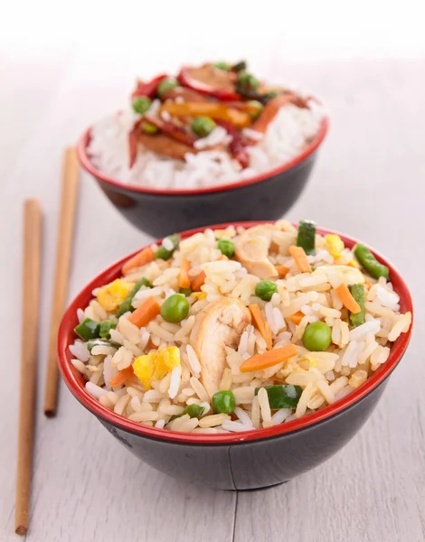 Bowl of fried rice — Stock Photo, Image