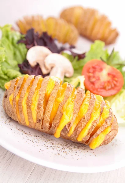 Sliced baked potato — Stock Photo, Image