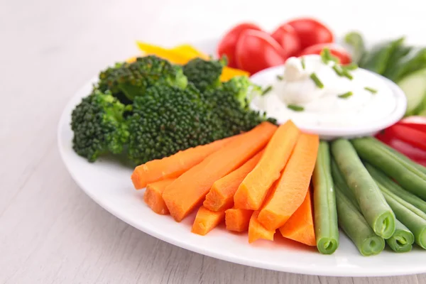 Vegetales y dip — Foto de Stock