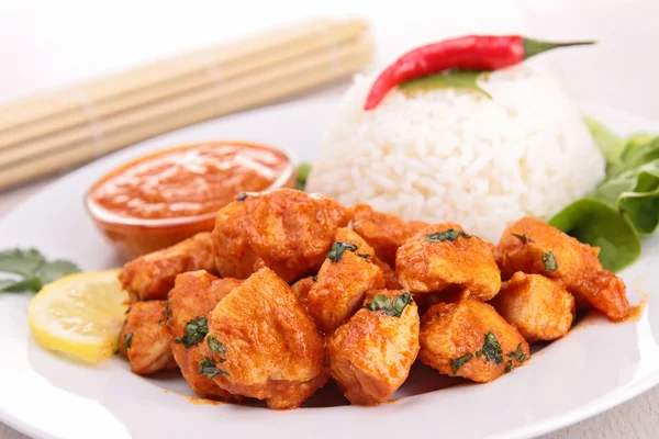 Pollo al curry — Foto de Stock