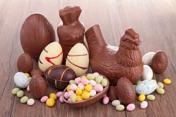 Sortimento de chocolate de Páscoa — Fotografia de Stock