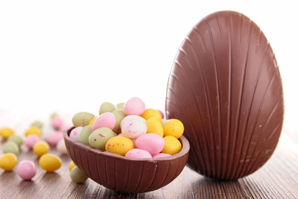 琳琅满目的复活节巧克力 — 图库照片