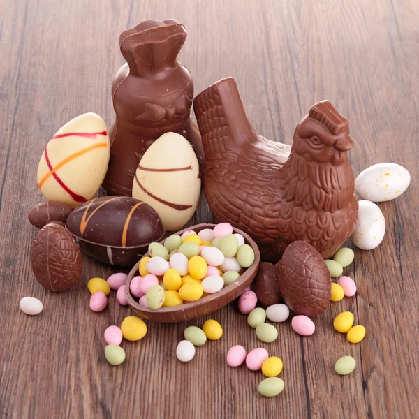 Uovo di cioccolato pasquale — Foto Stock