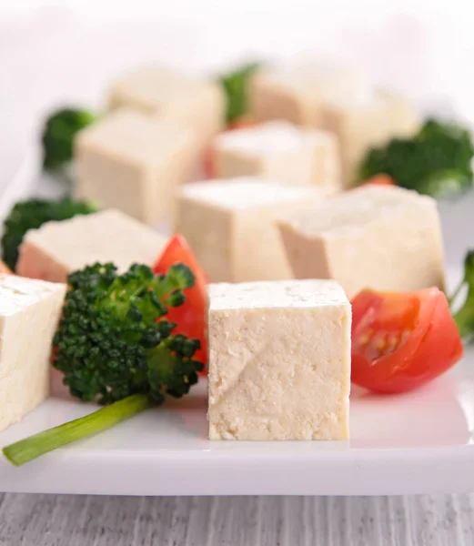 Жареный тофу — стоковое фото