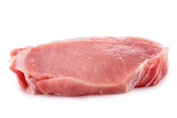 Rauw vlees geïsoleerd op wit — Stockfoto