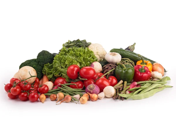 Izolované hromadu zeleniny — Stock fotografie