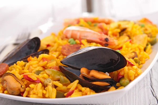 Paella Ordförande — Stockfoto