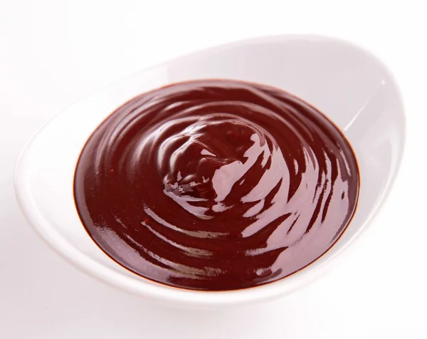 초콜릿 소스 그릇 — 스톡 사진