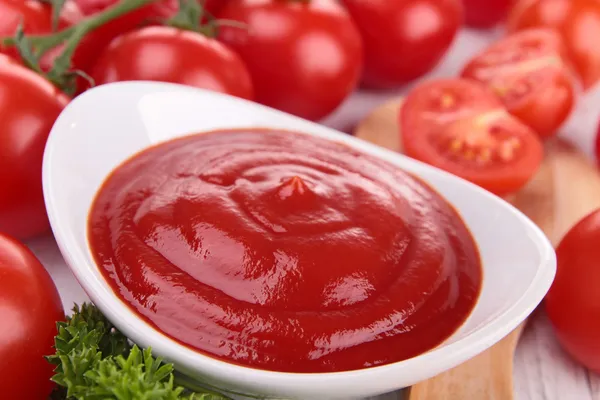 Salsa de tomate, ketchup —  Fotos de Stock