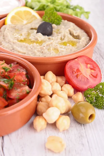 Assorted of oriental food, mezze — Stock Photo, Image