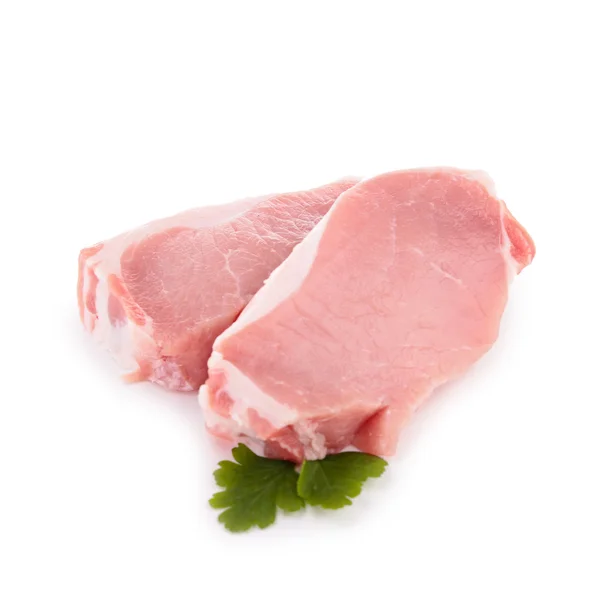 Изолированное сырое мясо — стоковое фото