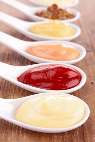 Geassorteerde van saus — Stockfoto