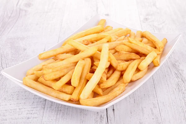Plaat van Franse frietjes — Stockfoto
