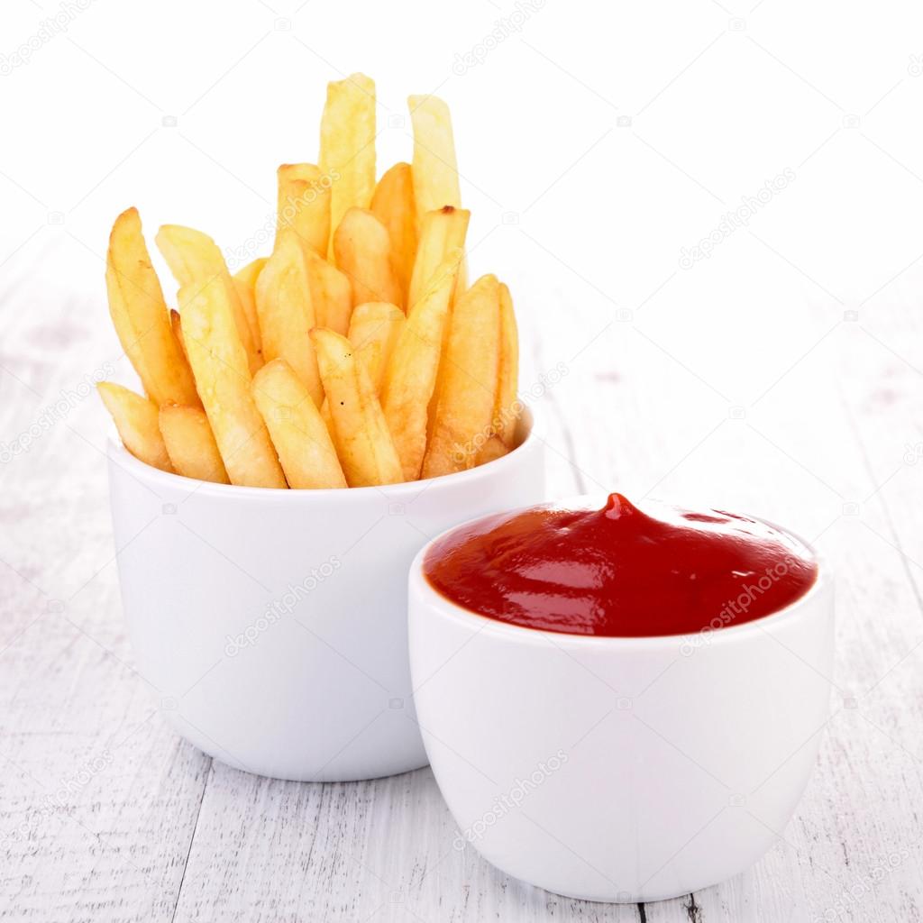 French fries and ketchup Stock Photo by ©studioM 24010013