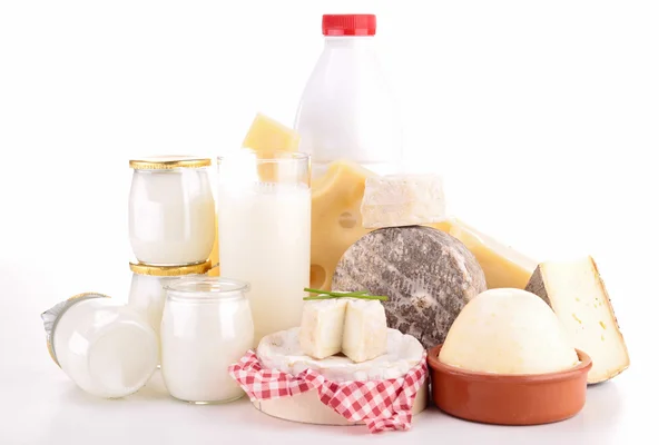 Isolated dairy products — Stock Photo, Image