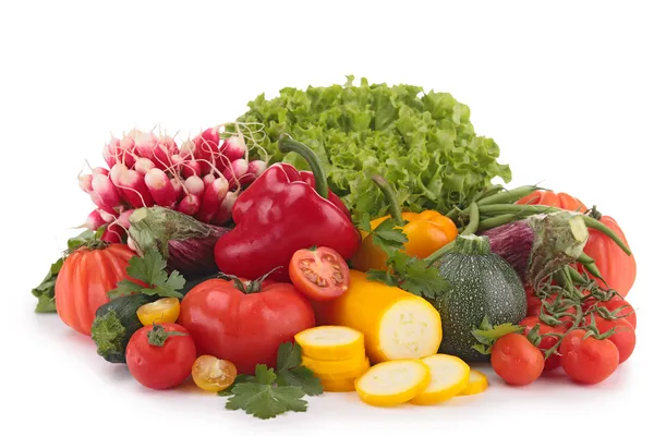 Složení syrové zeleniny — Stock fotografie
