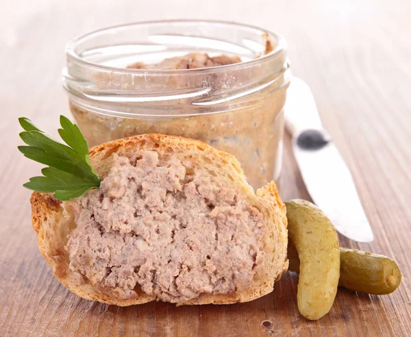 Brood en pate — Stockfoto