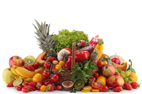 Composition of fruits and vegetables — Stock Photo, Image