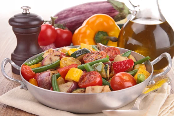 Casserole with grilled vegetables — Stock Photo, Image