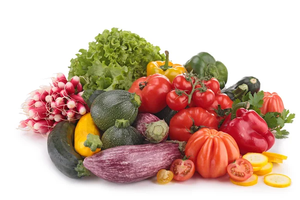 Izolované složení zeleniny — Stock fotografie