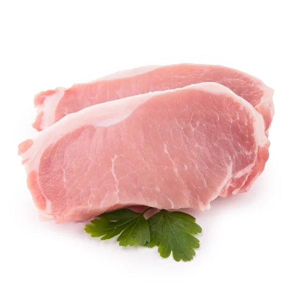 Izolované syrové maso — Stock fotografie