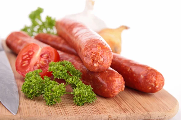 Saucisse crue — Photo