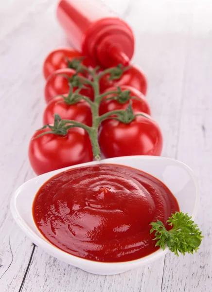 Tomatová omáčka, kečup — Stock fotografie