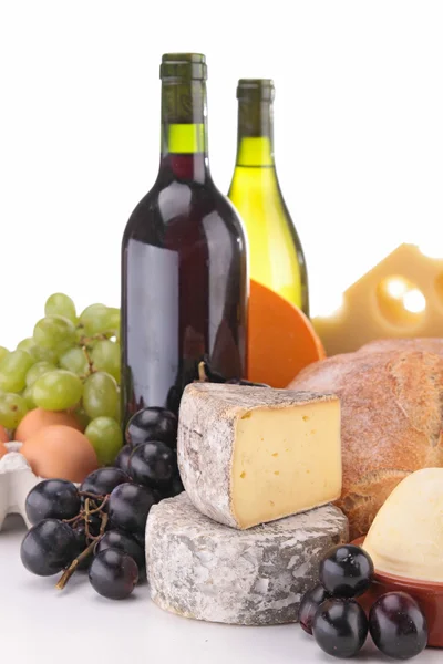 Wine and cheese — Stock Photo, Image