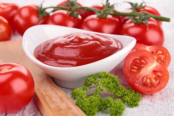 Sos pomidorowy, ketchup — Zdjęcie stockowe