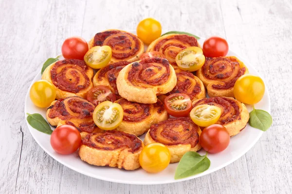 Tomato cheese pinwheel — Stock Photo, Image