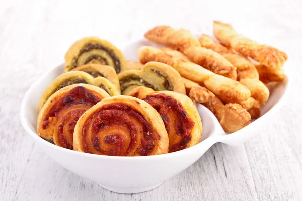 Assortment of puff pastry — Stock Photo, Image