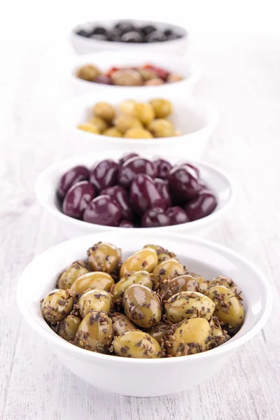 Zeytin assorment — Stok fotoğraf