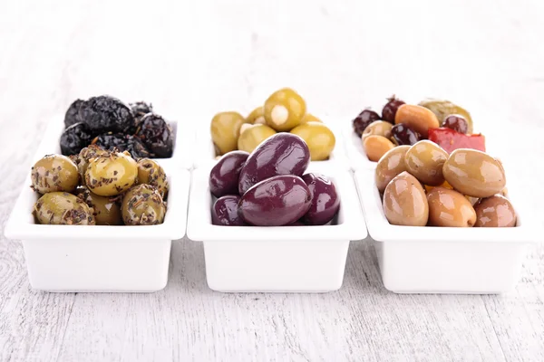 Assortment of olives — Stock Photo, Image