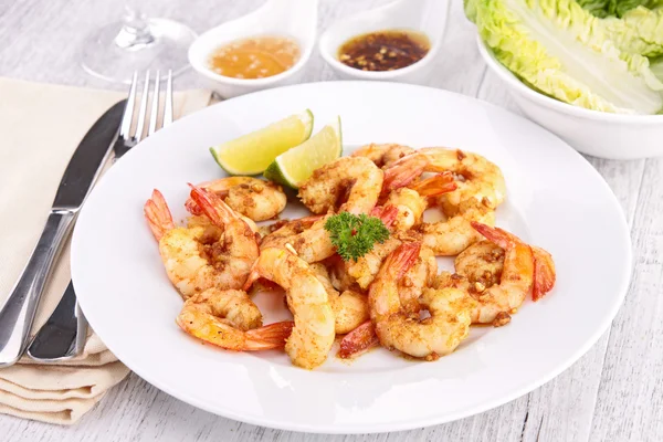 Grilled shrimp — Stock Photo, Image