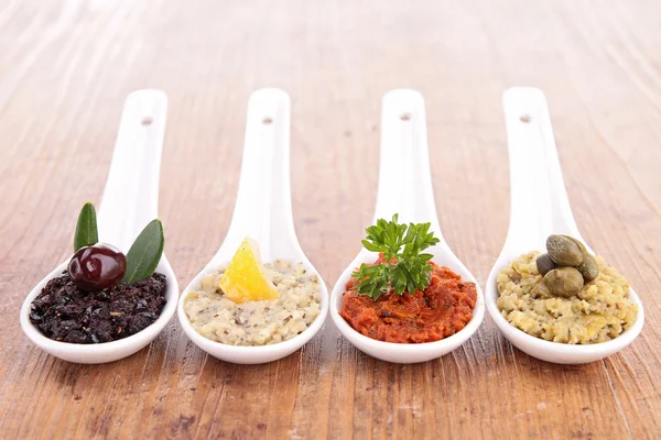 Sortimento de tapenade — Fotografia de Stock