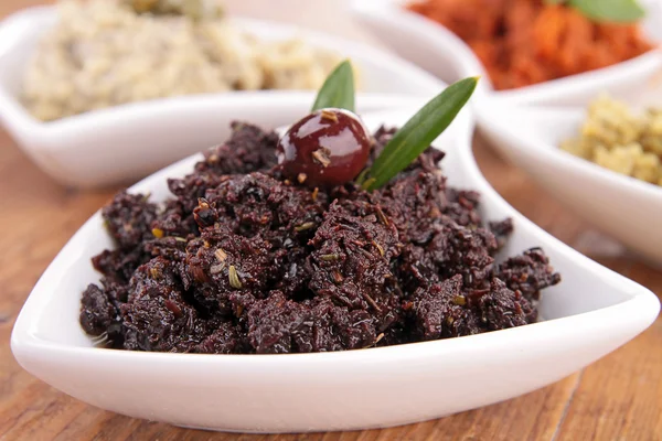 Assortment of tapenade — Stock Photo, Image